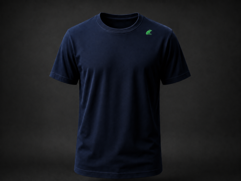 Comprar camiseta de algodón WASD fabricada en España azul marino