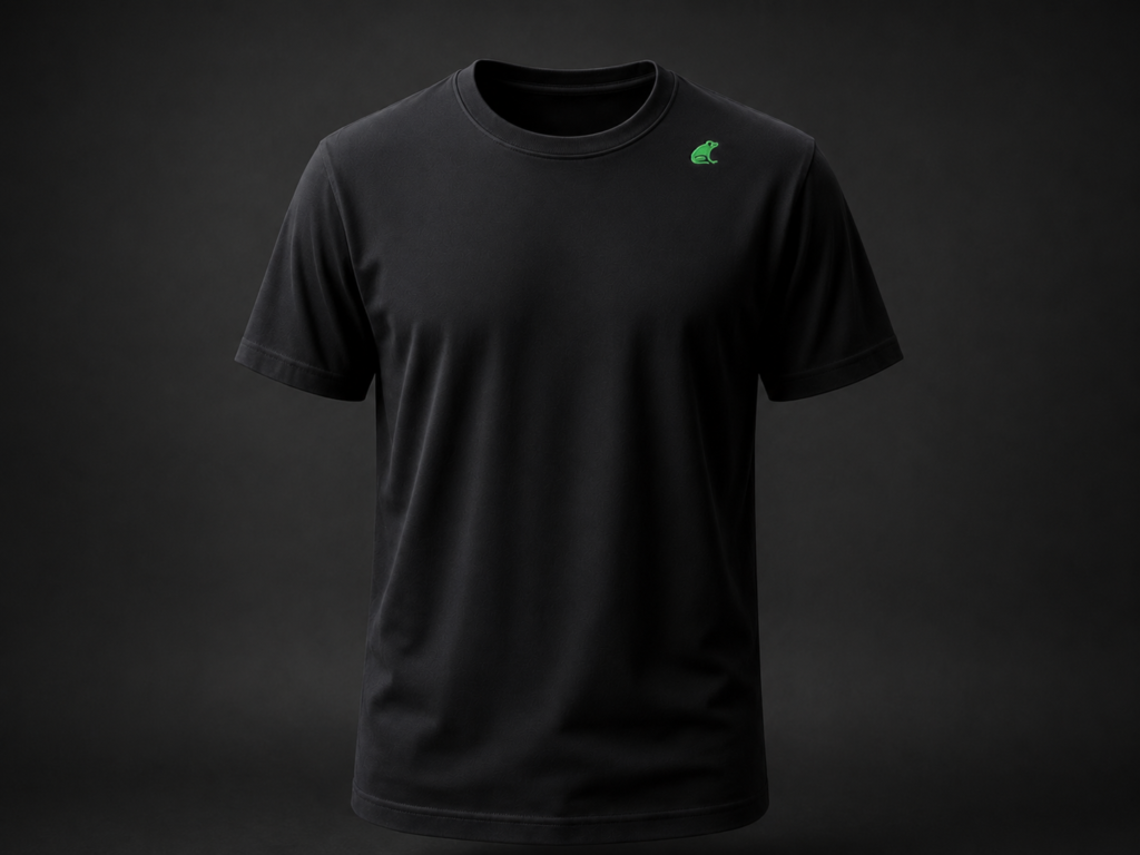 Comprar camiseta de algodón WASD fabricada en España azul negra